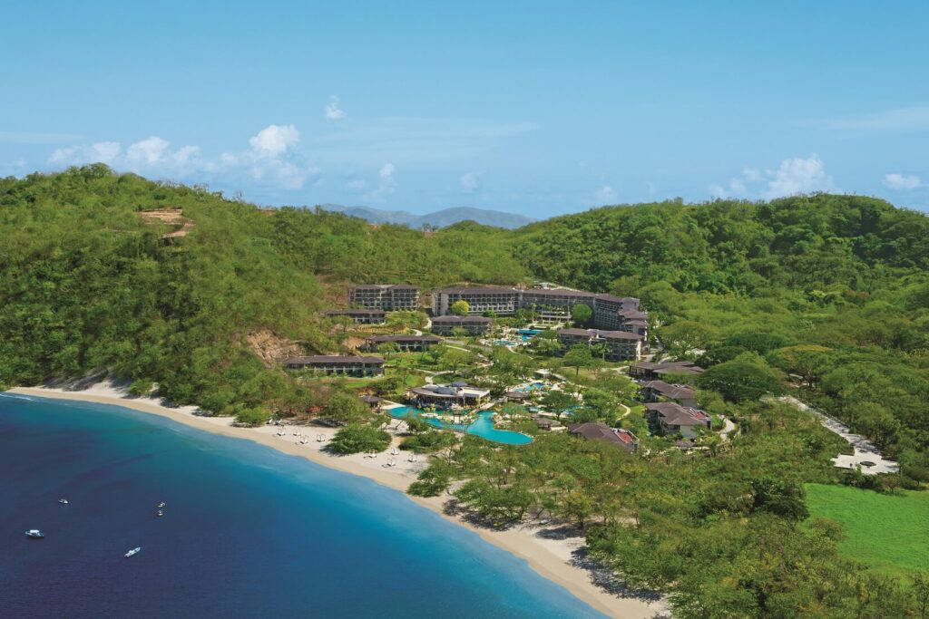 aerial image of dreams la mareas in costa rica