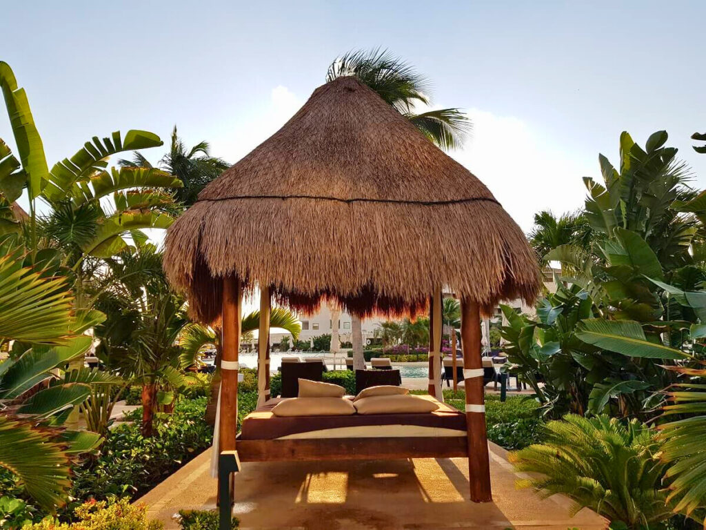 Resort bali bed in the middle of the jungle