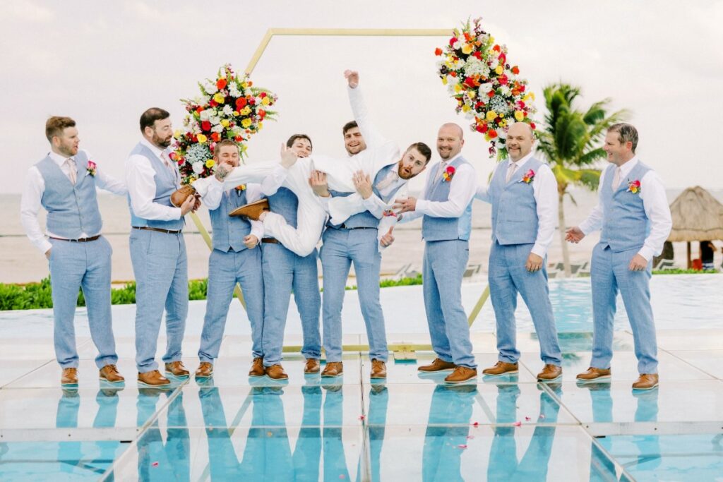 Dreams natura wedding ceremony over the water