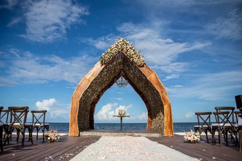 dreams natura wedding gazebo by the beach