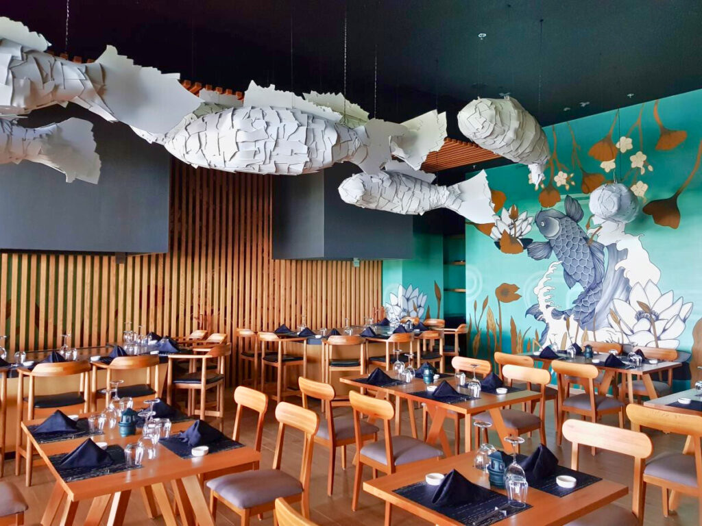 Fancy Asian restaurant of an all-inclusive resort