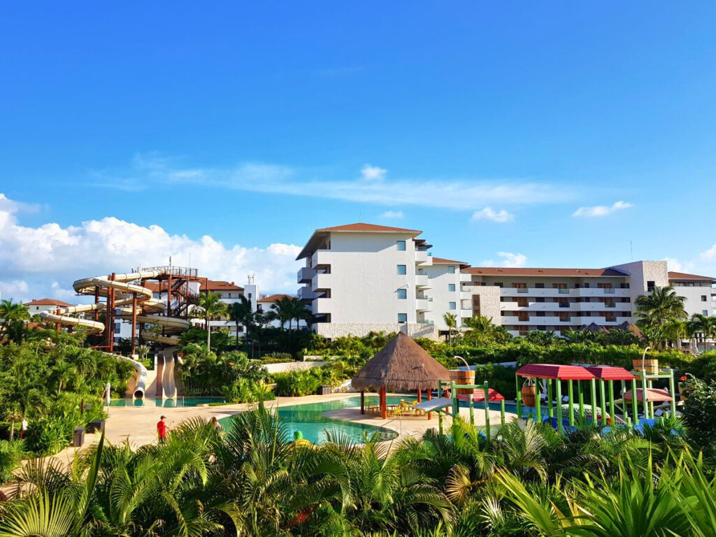View of the Dreams Playa Mujeres waterpark