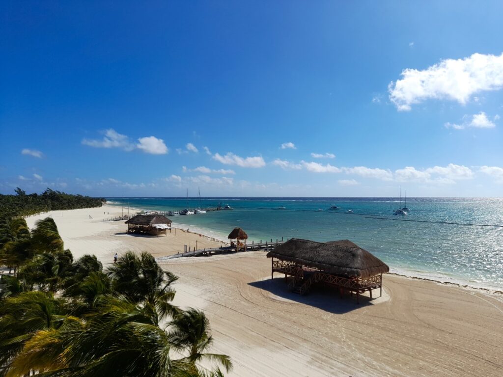 Beach area of el dorado maroma resort in the riviera maya
