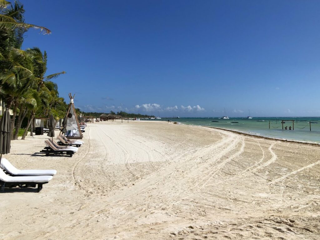 el dorado maroma beach area