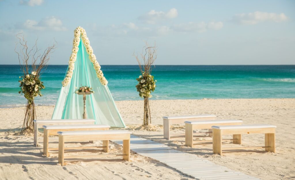 el dorado maroma weddings beach ceremony