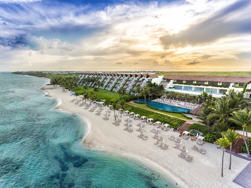 aerial view of the grand velas resort riviera maya