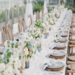 Luxury destination wedding all-inclusive reception set-up