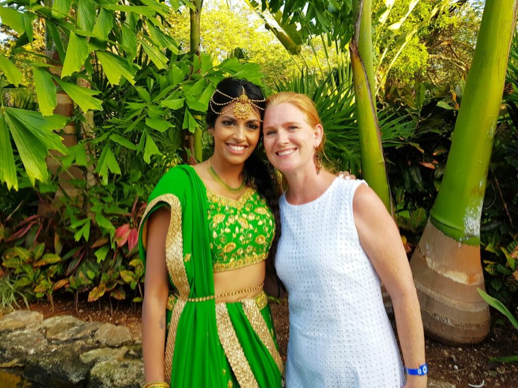 Destination wedding travel agent Lisa Wright with her bride