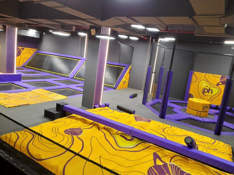 Jumping trach area at planet hollywood cancun resort