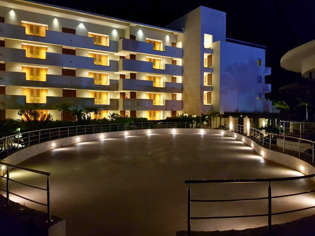 Resort terrace used as a wedding venue