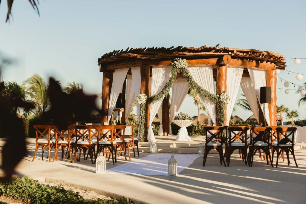 secrets maroma wedding gazebo