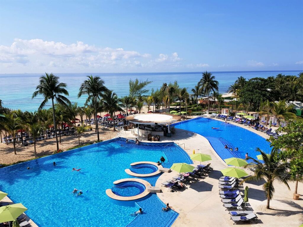 Aerial view of The Fives Beach wedding resort