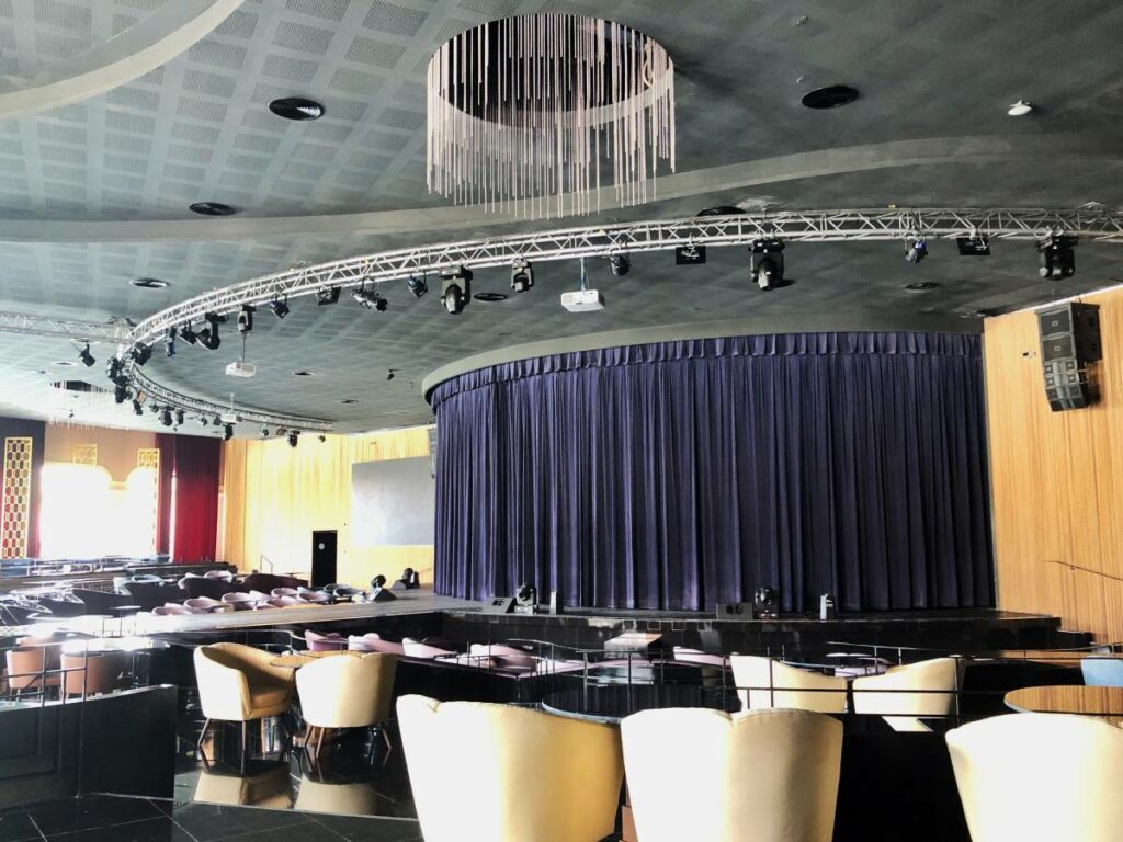 Chic cabaret show theatre during the day