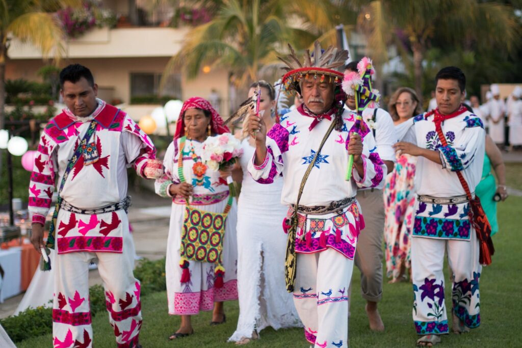 traditional huichol wedding ceremony at velas vallarta