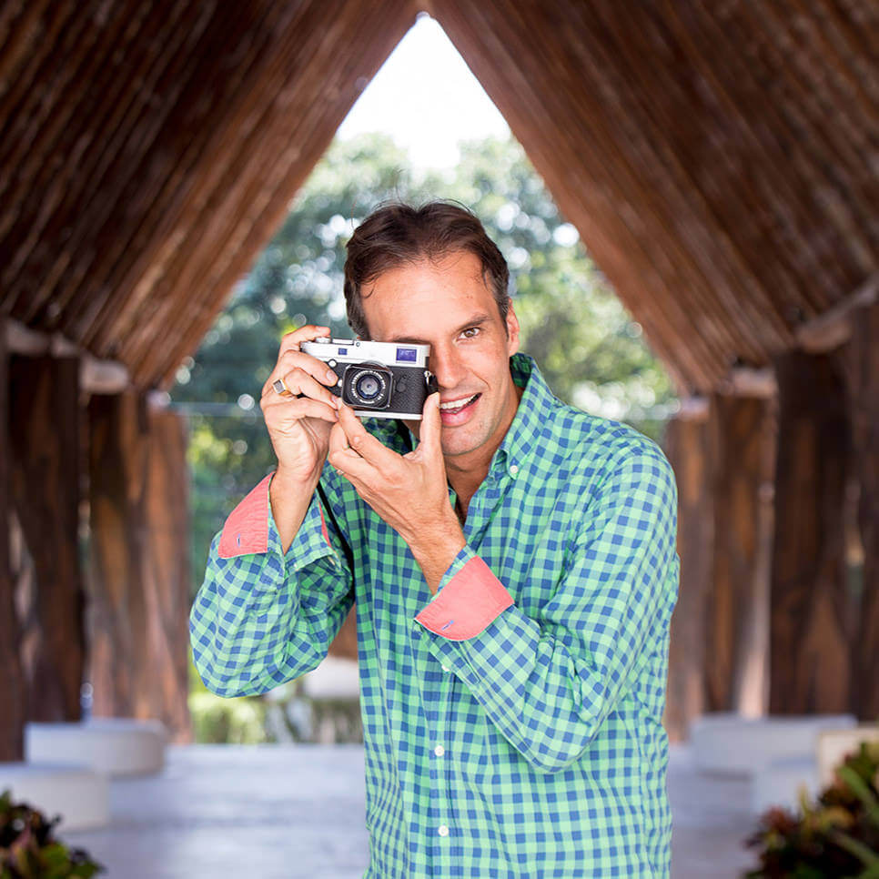 headshot of vincent van den berg destination wedding photographer