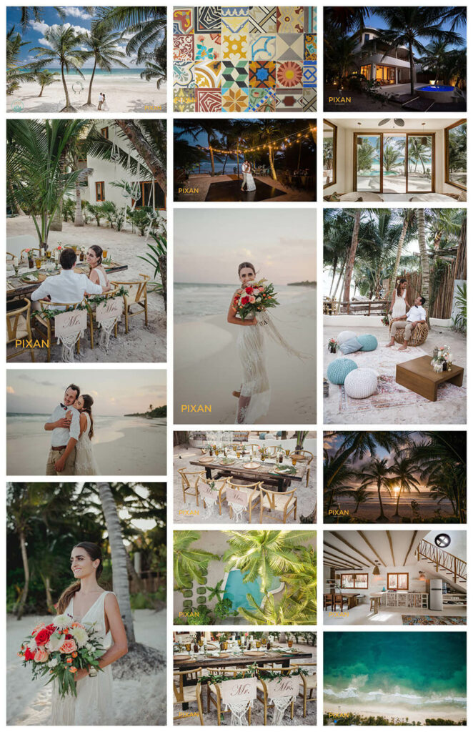 collage of images taken at Zorba tulum